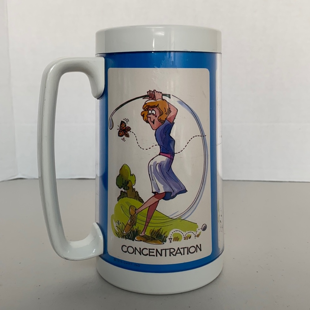 Vintage Large Thermos Serv.Women’s Golf Humor Mug